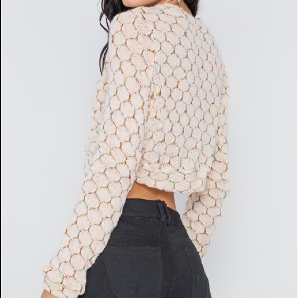 Harlow Long Sleeve Top - Cream - Picture 5 of 10